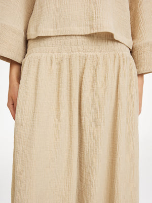 By Malene Birger, Sol midi skrit in Tehina beige