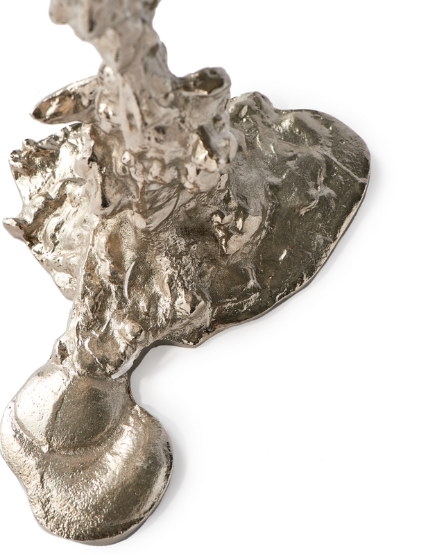 Pols Potten Drip Silver candle holder L detail