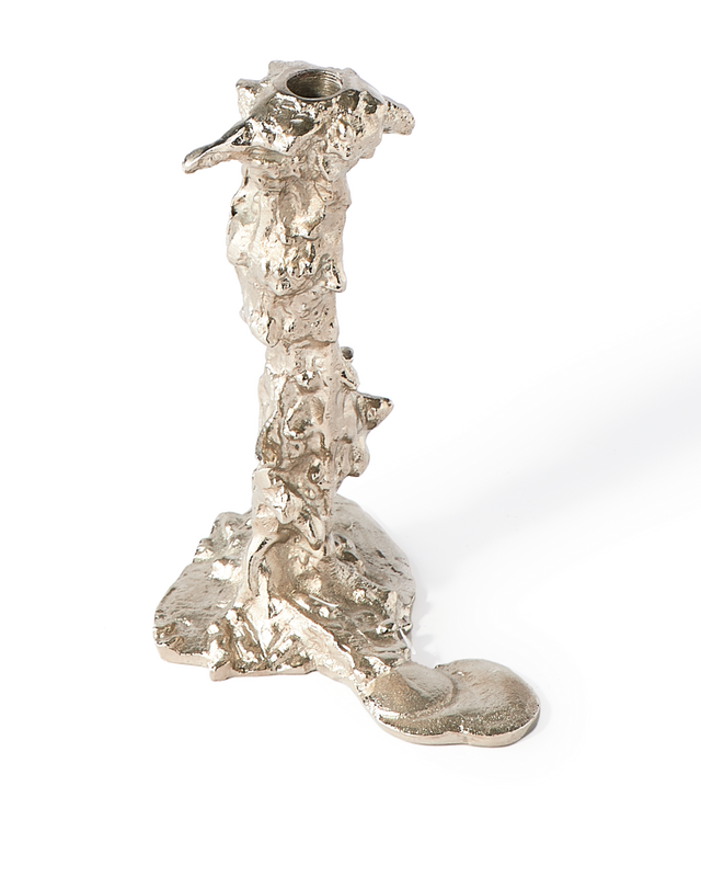 Pols Potten Drip Silver candle holder without candle
