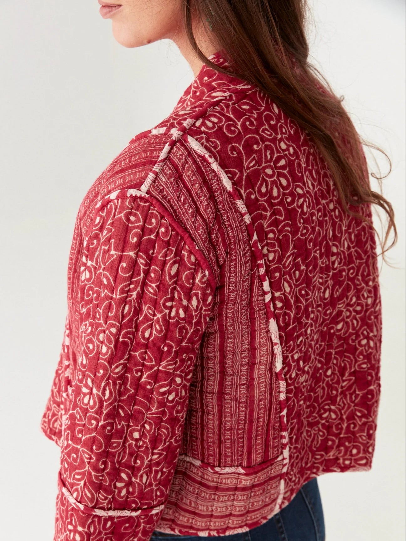 Maison Hotel Quilted Jacka Hallon Röd
