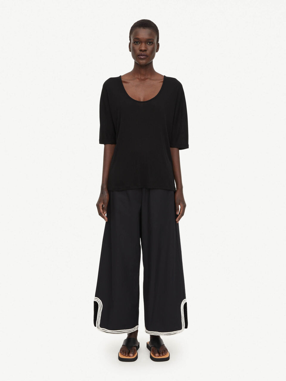 BY MALENE BIRGER Milone Vid Byxa Svart