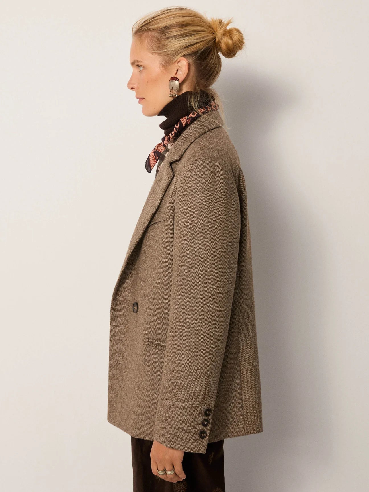 blazer herringbone maison hotel jackie