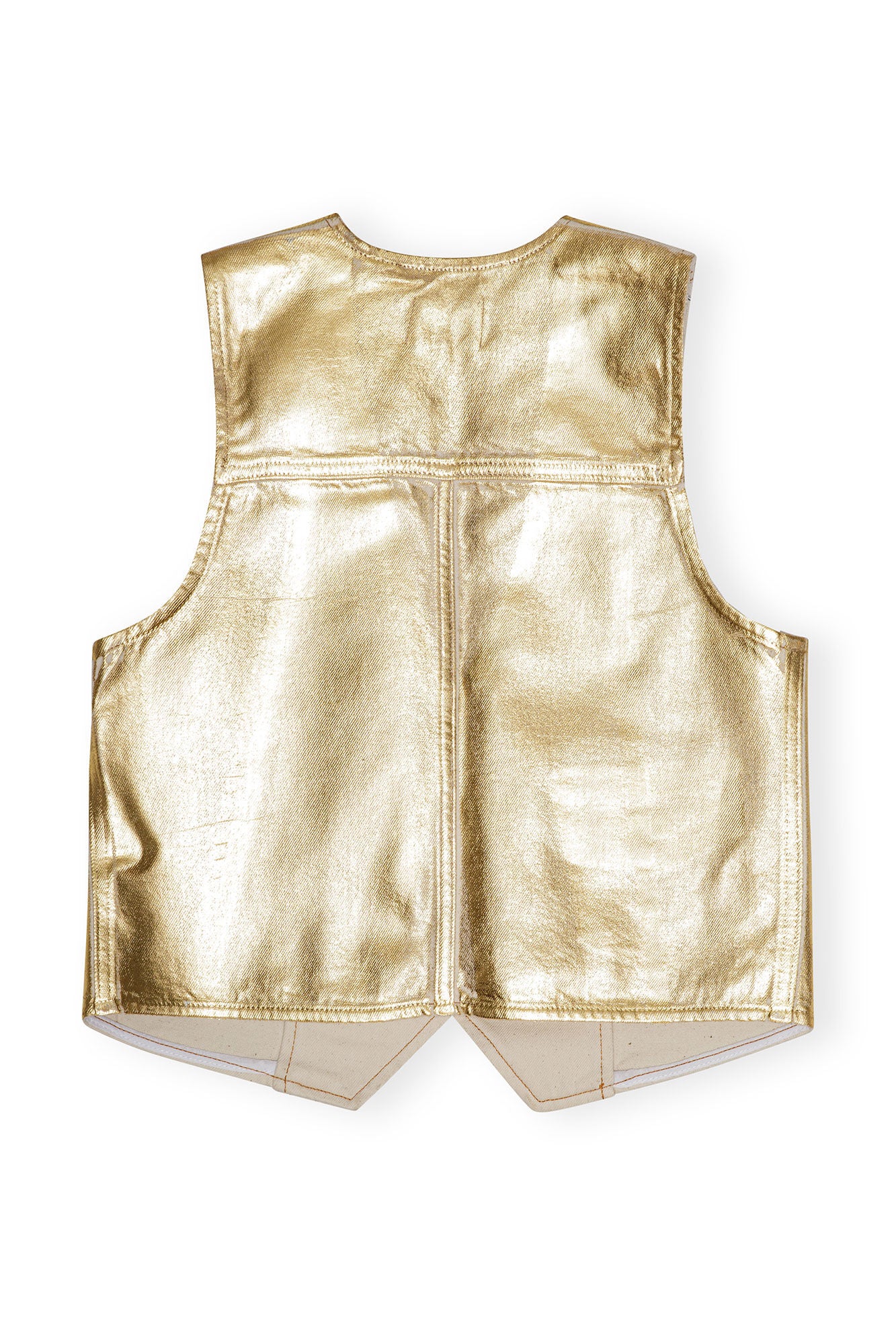 GOLD FOIL DENIM VÄST