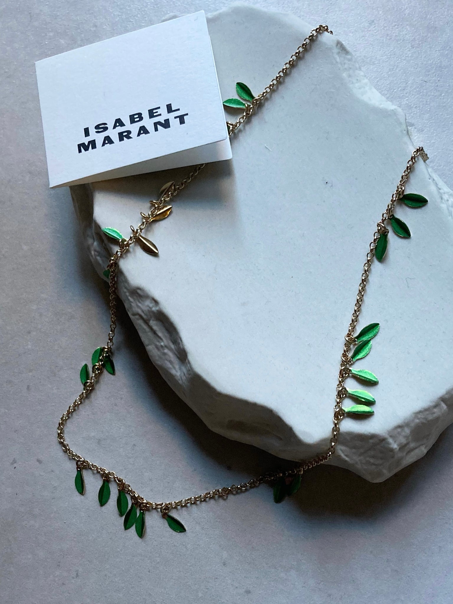 ISABEL MARANT Halsband Apple Green Guld