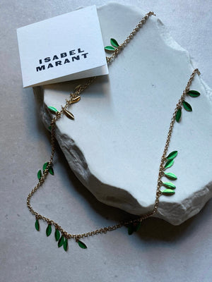 ISABEL MARANT Halsband Apple Green Guld